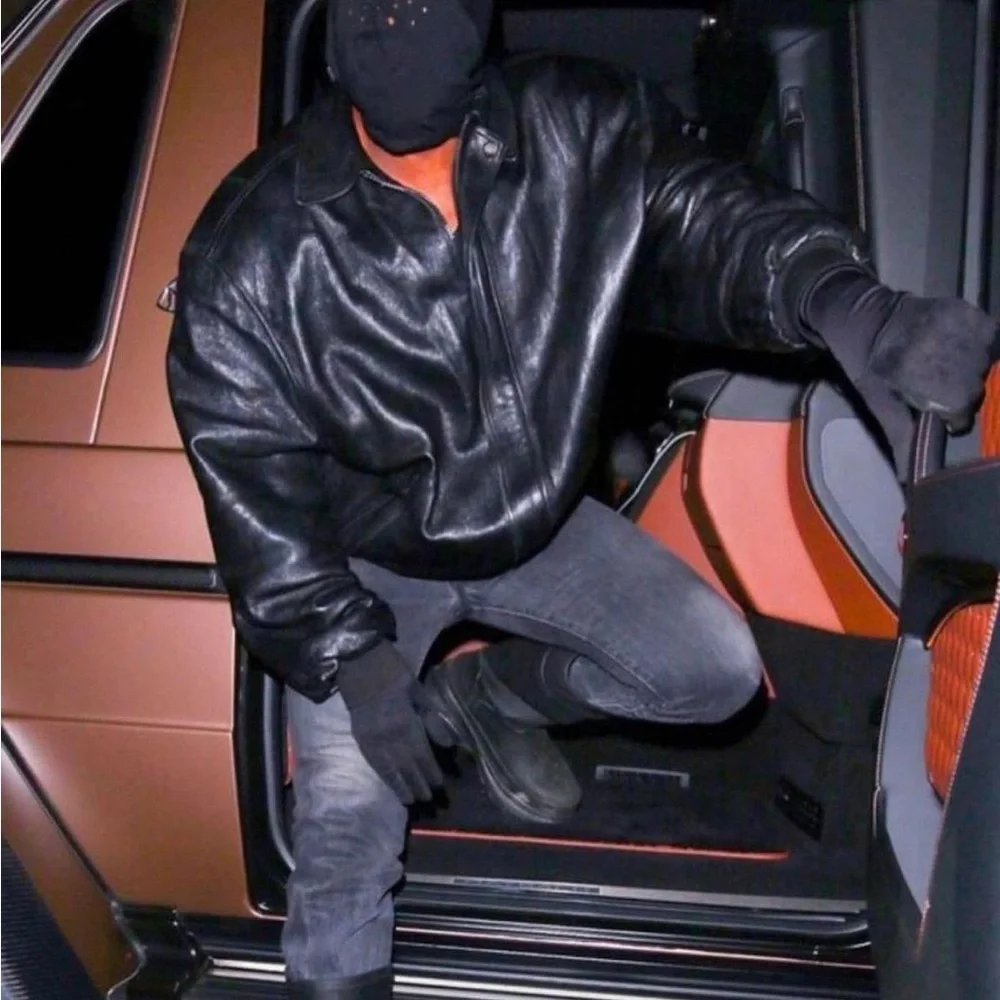 Balenciaga Blouson Taxi Leather Bomber Jacket Small Kanye - Picture 10 of 12